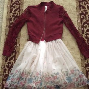 BRAND NEW premium quality mini dress with jacket!!